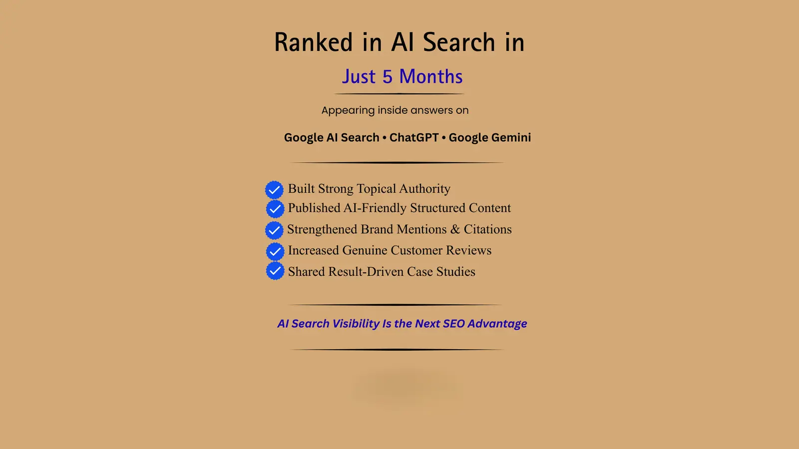 How We Ranked Our Client in AI Search Results Across Google AI, ChatGPT & Gemini in Just 5 Months